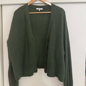 Madewell Olive Green Cardigan Sweater